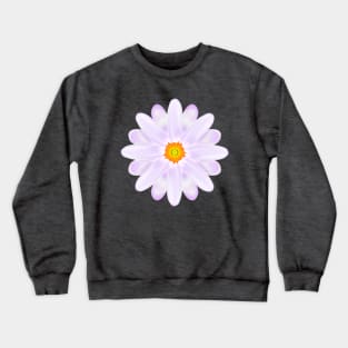 Purple White Aster Flower - Flowery Art Crewneck Sweatshirt